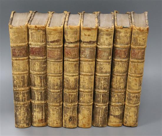 Spectator - The Spectator [by Addison, Steele and others], 8 vols, 8vo, calf, with frontises, London 1753